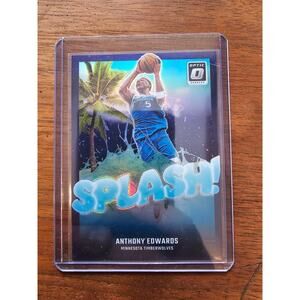 Anthony Edwards 2024-2025 Donruss Optic #7 Splash! - Purple Prizm - Timberwolves